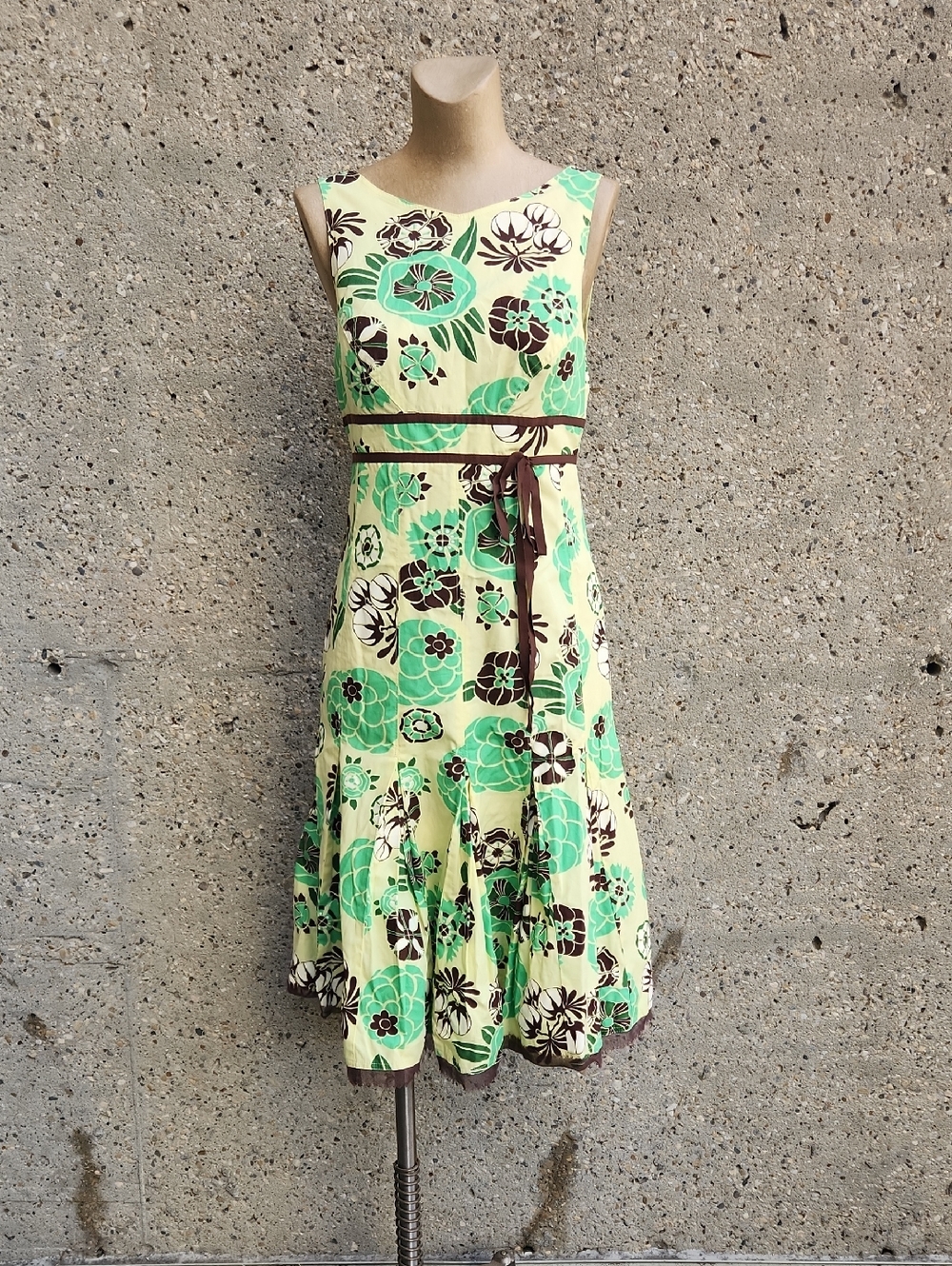 Y2K Lida Baday green floral dress